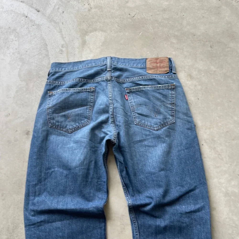 Levis 569 Loose Straight Leg Jeans Mens 37x30 Blue Medium Wash Denim Baggy Fit